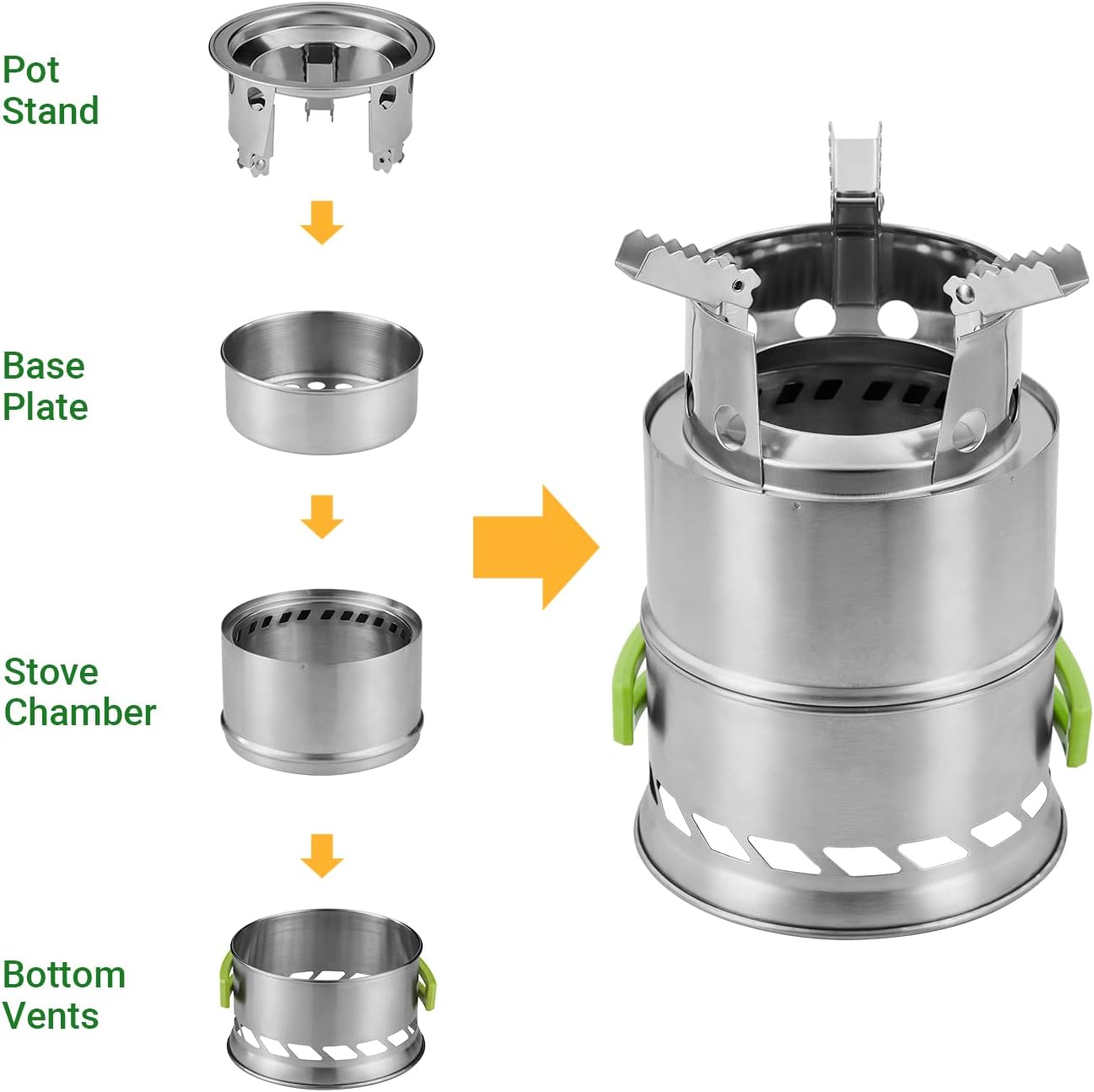 2 stage wood burning SURVIVAL stove