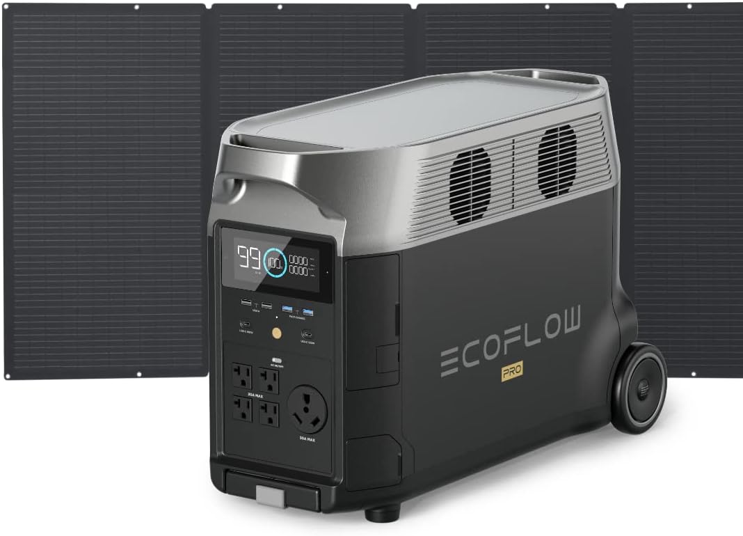 EcoFlow DELTA Pro 3600Wh+400W Solar Panel Solar Generator