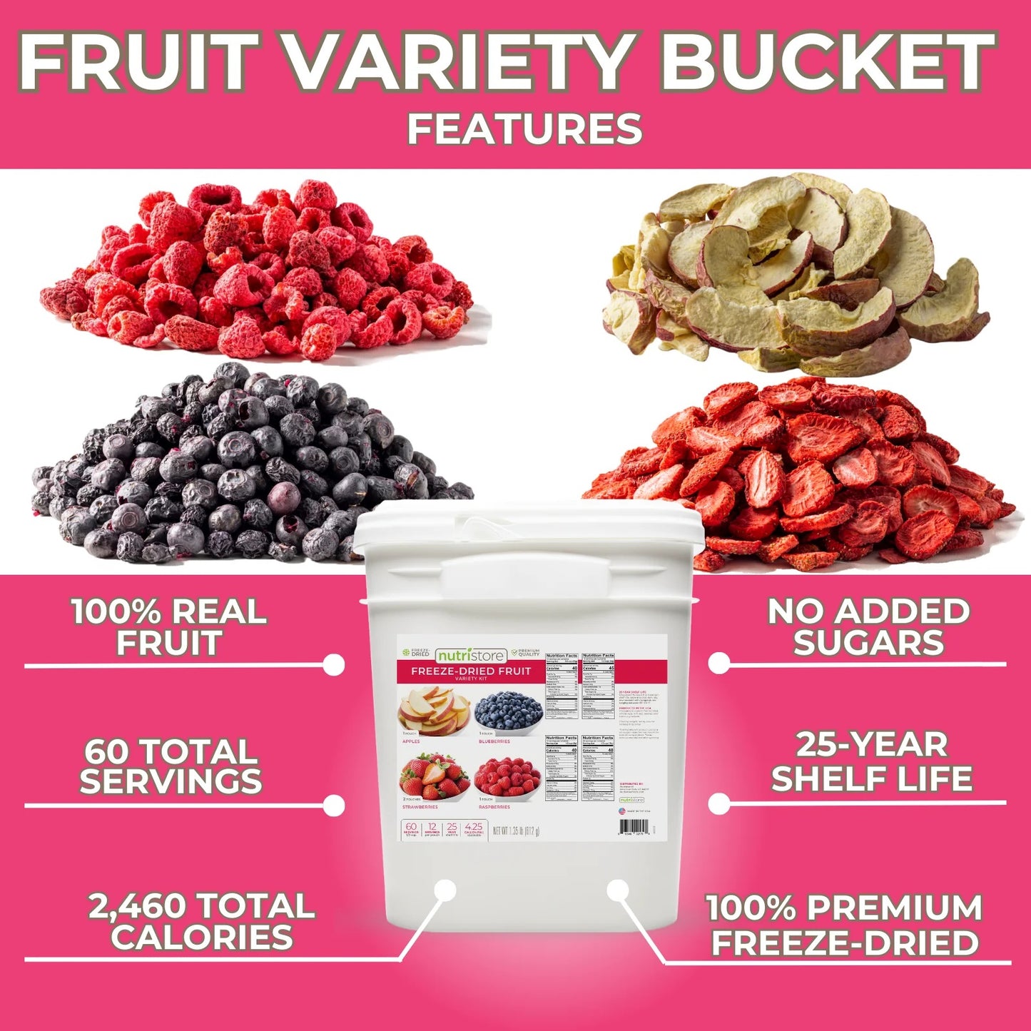 Freeze Dried Fruit Bucket