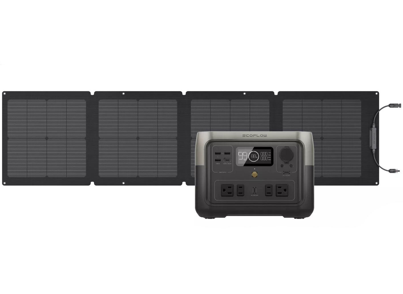 EcoFlow Solar Generator RIVER 2 Max 512Wh+110W Solar Panel